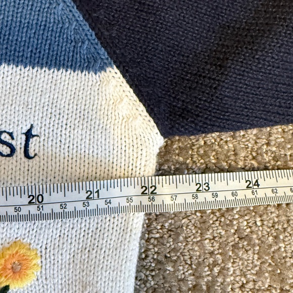 Vintage Quacker Factory Cardigan Sweater Year of Cheer Embroidered 90s Sweater - Picture 9 of 12